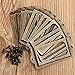 ISKYBOB 24 Pack Antique Label Holder Metal Name Card Frame for Furniture Cabinet Drawer Case,Bronze Color