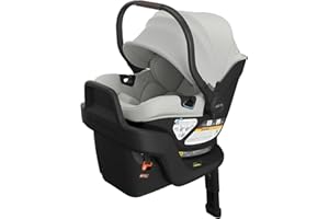 UPPAbaby Aria V2 Lightweight Infant Car Seat - Just Under 6 lbs - Base with Load Leg + Infant Insert + All-Weather FootCover 