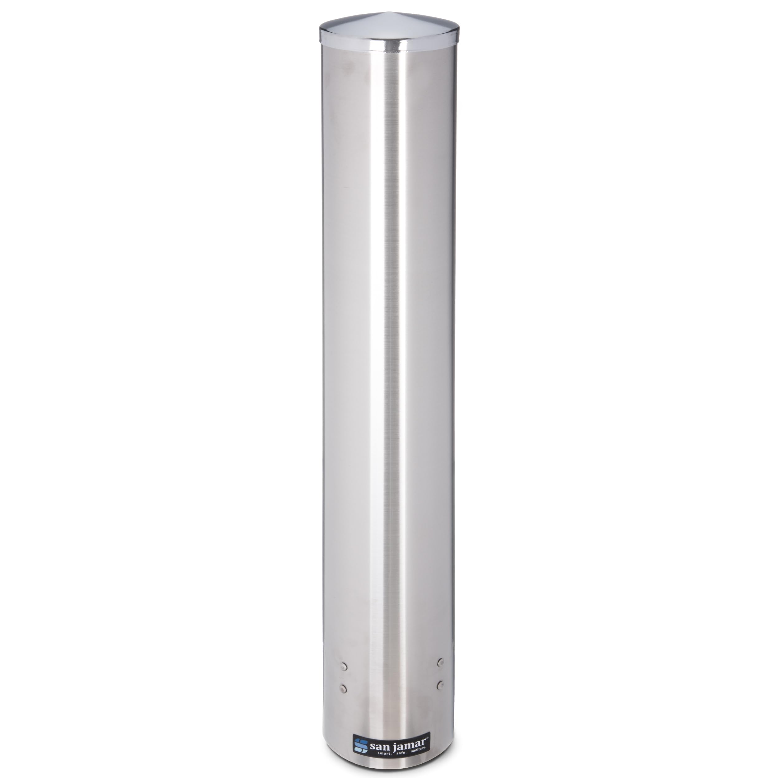 San Jamar C4400PF Stainless Steel Pull Type Foam Cup Dispenser, 23-1/2" Length