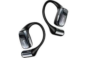 Lytmi CozyFit Open Ear Headphones, 0.23oz Ultra-Light Comfortable Wireless Earbuds, 0.6mm Thinnest Earhooks, Bluetooth 5.4, Clear Audio, 30 HRS Playtime, IPX5 Waterproof Earphones with Mic (Black)
