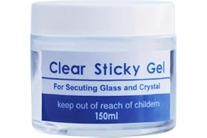 Clear Museum Gel | Museum Exhibits Gel - Removable Reusable Clear No Residues Exhibits Putty Prevent Falling for Ceramic Glas