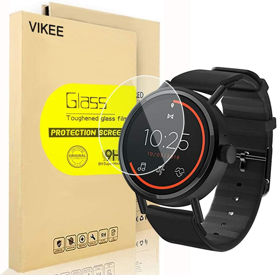 [4-Pack] Misfit Vapor 2 41mm Screen Protector, VIKEE HD Clear Film[Scratch Resistant Anti-Fall] [Bubble-Free] [Anti-Fingerprints] 9H Hardness Tempered Glass for Misfit Vapor 2 41mm