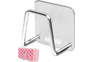 NADOBA Sink Sponge Holder for Kitchen Sink - Stainless Steel Soap Holder Kitchen Sink Accessories Dish Sponge Holder for Sink Caddy Sponge Holder - Kitchen Sponge Holder for Sink Dish Scrubber Holder
