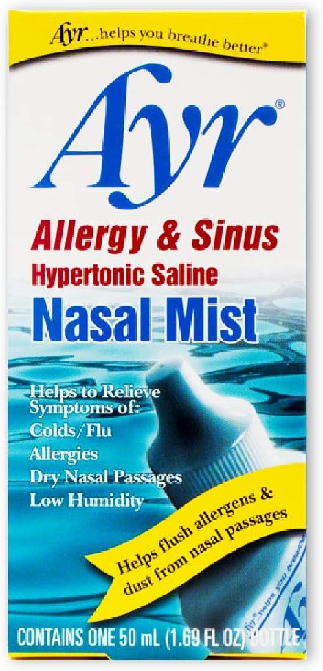Ayr Allergy & Sinus Hypertonic Saline Nasal Mist: Health & Personal Care