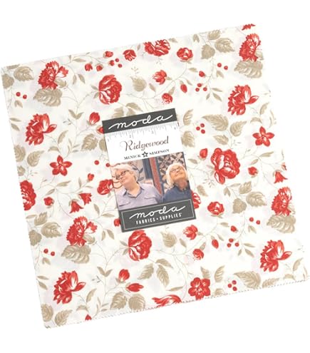 Lot De Tissus Pré-découpés Moda 'Love And Cheer' - Layer Cake® 21830LC - 10 Carrés