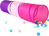 SENODEER Kids Play Tunnel Tent 6 ft Pop Up Crawl Toy Indoor Outdoor view 2