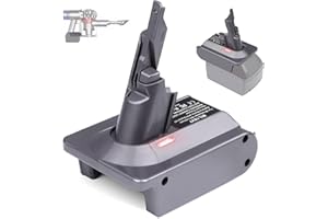 BTRUI for Dyson V7 Battery Adapter for Milwaukee M18 18V Battery Convert to for Dyson V7 SV11 Animal Cordless Stick Vacuum Cleaner Handheld Vacuum Converter (MIL18V7 Adapter only, No Battery)
