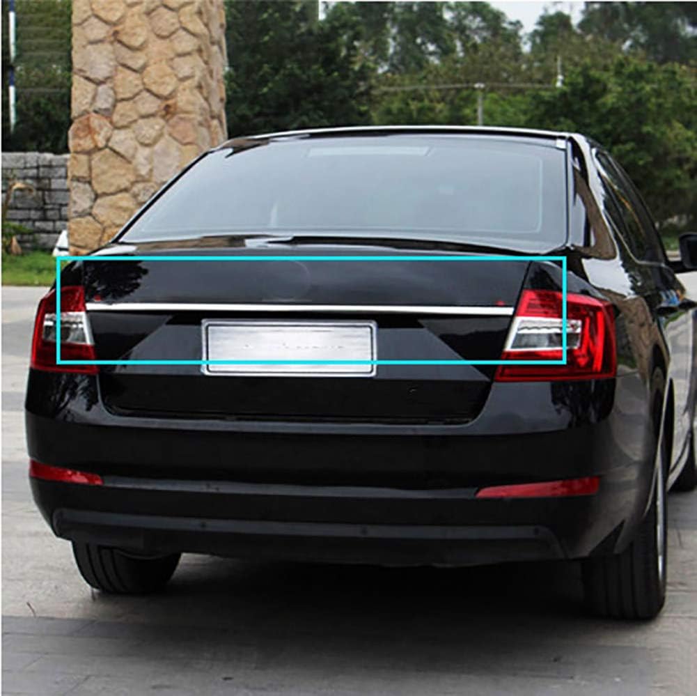 LSYBB Chrome Rear Boot Door Trunk Cover Trim Tailgate Garnish Molding Strip Styling Fit for Skoda Octavia A7 2013-2017