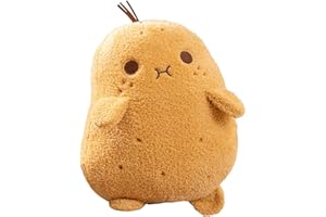 Cute Potato Pillow Plush Soft Potato Stuffed Animal Throw Pillow Home Decorative Throw Pillows Gift for Women Men (Khaki 33cm
