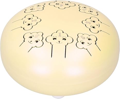 Amazon Co Jp ドラム 素晴らしい技量5 5inスチールti合金スチールタングドラム 家庭用初心者向けのかわいいミュージカルモンキーパターン Cartoon Yellow Diy 工具 ガーデン