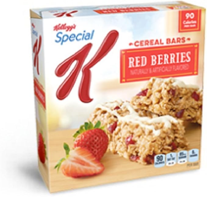 Amazon ケロッグ スペシャル K シリアルバー 赤い果実 6 カウント 4 86 オンス ボックス 4 パック Kellogg S Special K Cereal Bars Red Berries 6 Count 4 86oz Box Pack Of 4 Special K 食品 飲料 お酒 通販