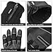 Anqier Winter Gloves, Touch Screen Windproof Warm Hand Gloves Cycling Gloves for Men and Women, Black, Small