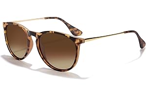 CHBP Polarized Sunglasses for Women Men - Trendy 2025 Vintage Classic Retro Round Mirrored Lens Designer Style