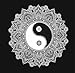 SheetKart Black and White Tapestry, Yinyang Wall Hanging Tapestry, Mandala Tapestries, Indian Traditional Cotton Printed Bohemian Hippie Small Wall Art