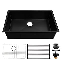 Darker Black 32x19 Inch Undermount Kitchen Sink