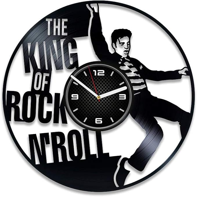 DecorStudioUA Elvis Presley Wall Clock Modern Vinyl Record