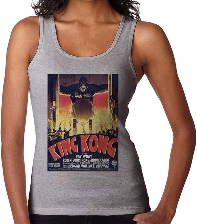King Kong 1933 Movie Poster Women's Vest Amazon.de Bekleidung