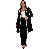 Petal & Pup Women's Oaklynn Contrast Stitch Coatigan