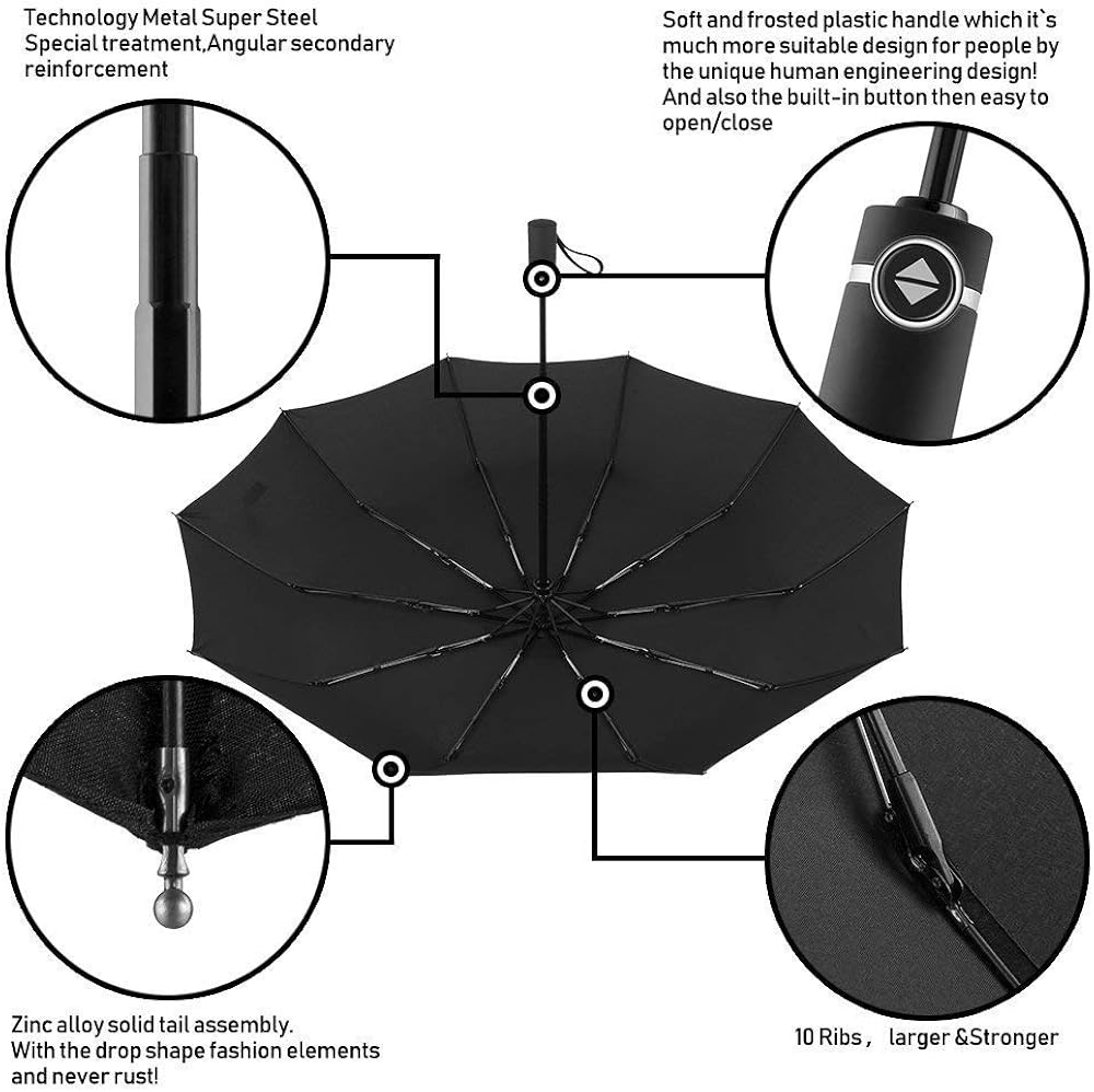 newdora windproof travel umbrella