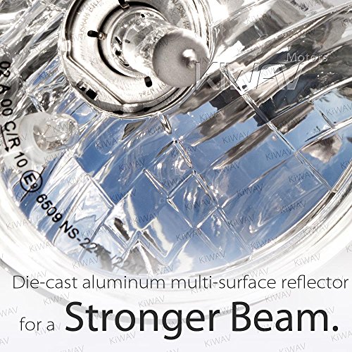 5-3/4 inch H4 60/55W ECE Right Hand Drive Headlight Lens Unit Scrambler Style for Custom Bikes
