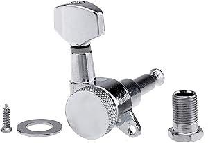 Amazon _ Musiclily 6連 ロッキングペグ ストラトキャスター_テレキャスターギター用、クローム _ 楽器・音響機器 _ 楽器