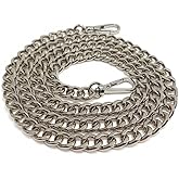 WUNDWAVE VIEW Purse Chain Strap 47" for Replacement Crossbody Bag Chain with Metal Buckles Chain for Handbag Purse Clutch