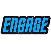 ST TNG Engage Picard Quote Sticker Decal Notebook Car Laptop 5.5"x5.5" (Color)