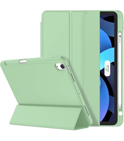 IPad Air 11 Inch Case With Pencil Holder - Smart Trifold Cover For 2025-2020 Models