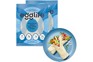 egglife egg white wraps, Everything Bagel, Egg White Wraps, 12 Total Wraps (2-6 Packs) - Gluten Free, Dairy Free, No Flour, Sugar Free, Keto Friendly, Paleo, Low Net Carb, Protein Packed