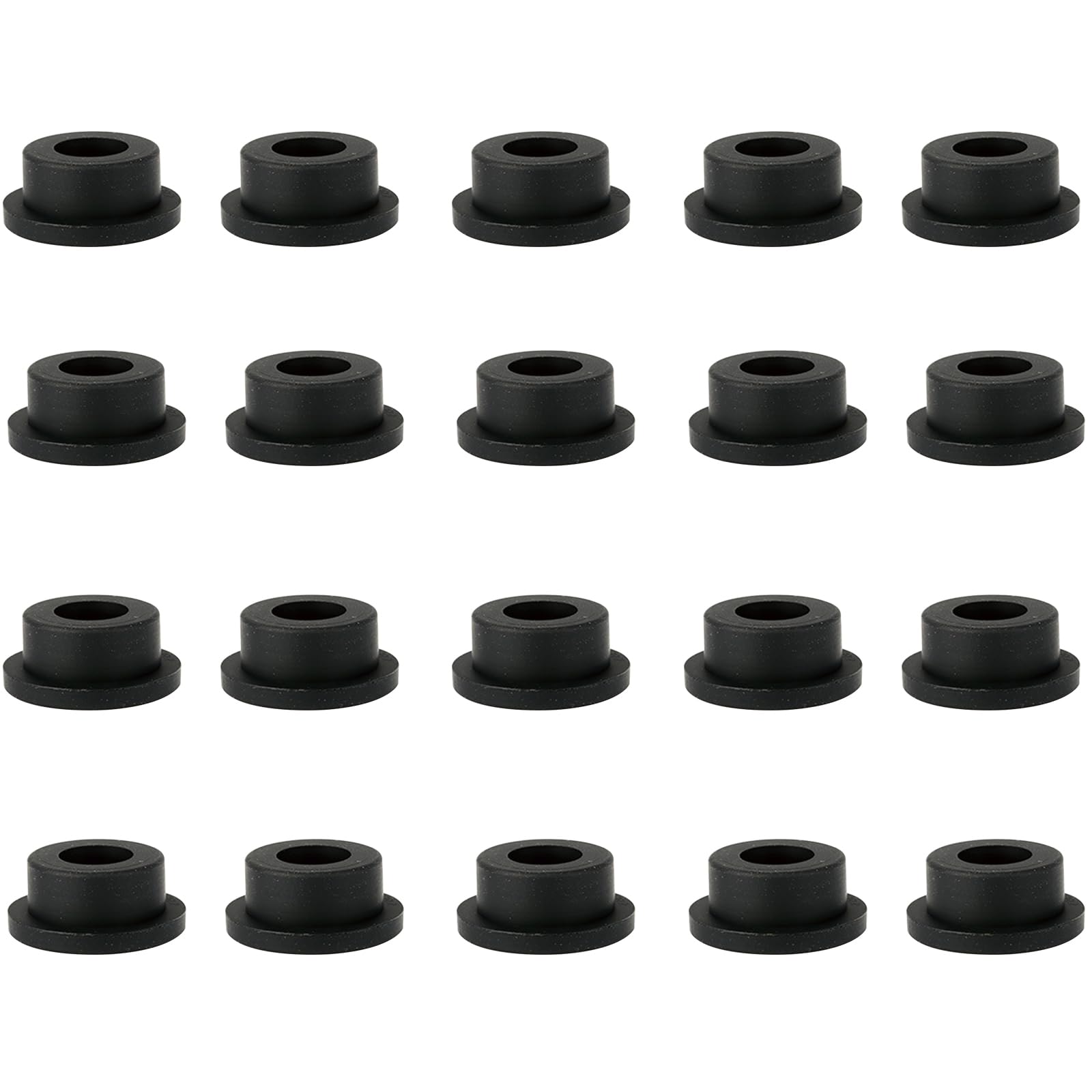 20 Pcs Silicone Stoppers, 27mm Round Hole Plugs, Black Silicone Plugs, Insert End Caps for Bottle Jar Furniture