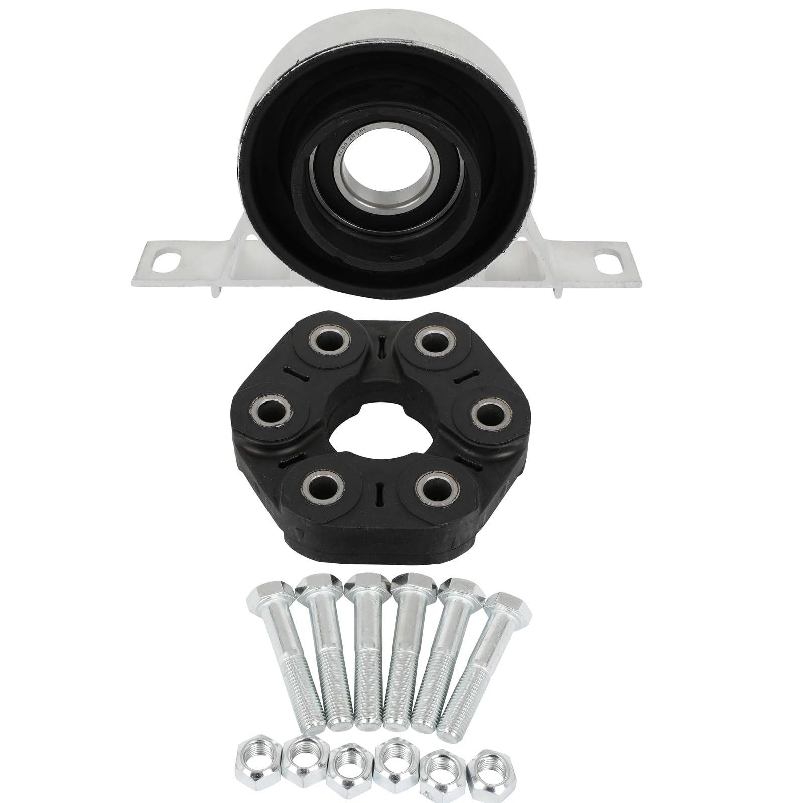 Photo 1 of SCITOO 26117511454 Driveshaft Flex Disc Joint and Center Support Bearing Fit For BMW 318ti 323Ci 325Ci 325e 328i 330xi 525i 733i 735i M3 X5 Z4,Fit For Volvo 240 745 940,Fit For Jaguar Vanden Plas XJ6
