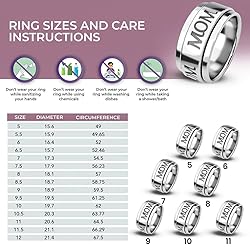 Shop LC Mom Spinner Anxiety Rings for Men Women 925