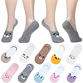 RYI Women Cute No Show Liner Socks for Flats Slip on Shoes Invisible Hidden Low Profile for Boat Shoe 5-9 9-11