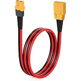 ELFCULB XT60 to XT90 Adapter Cable 10AWG XT60 Female to XT90 Male Connector Cable for RC Lipo Battery Drone(2FT)