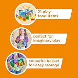 Casdon Fruit & Veg Assorted Toy Basket with 21 Pieces for Children 2+ view 5