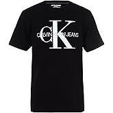 Calvin Klein Boys Short Sleeve Logo Crew Neck T-Shirt, Soft, Comfortable, Relaxed Fit