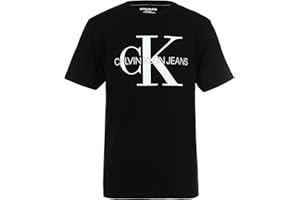 Calvin Klein Boys Short Sleeve Logo Crew Neck T-Shirt, Soft, Comfortable, Relaxed Fit