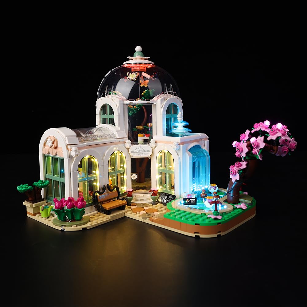 Kyglaring LED Lighting Kit Compatible with Lego Friends Botanical Garden 41757 Building Blocks, Lighting Accessories for Lego 41757 Model Set (Not Model)