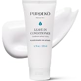 PUROEKO Leave-In Conditioner for Dry Hair &ndash; Lightweight, organic leave-in conditioner with vitamins and oils &ndash; Anti-frizz conditioner for daily styling and improved manageability 200 ml / 6.76 oz