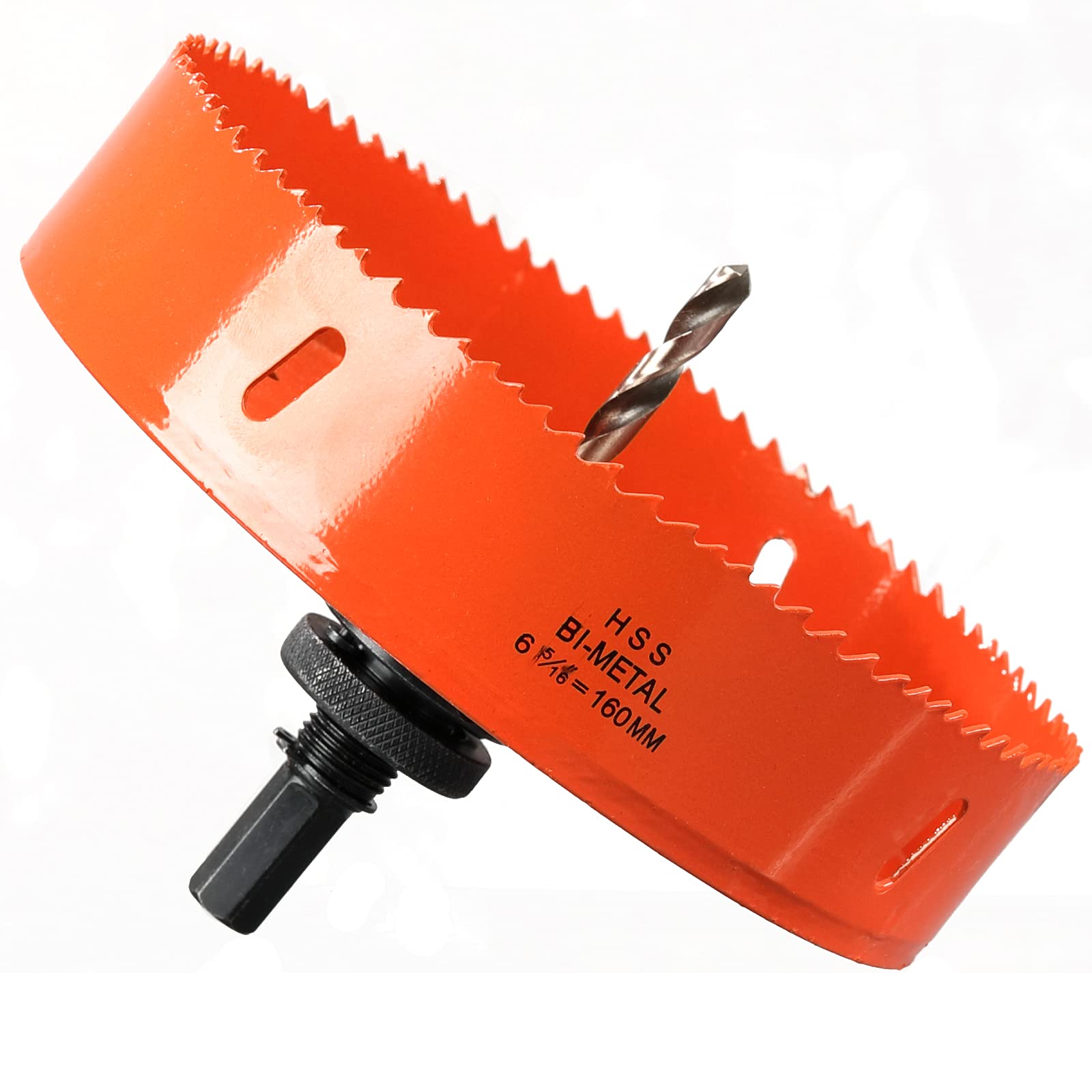 160mm Multi Hole Saw for Wood Cutting, Extra Solid HSS Bi-Metal Drill Bit Circle Cutter for Drywall, Plywood, Fiberboard and Pipe Vent — image 1