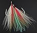 JSHANMEI Bucktail Teasers Fishing Hook Saltwater Fishing Plugs Lures Buck Tail Jig Hooks Rig