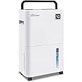 50 Pints Dehumidifier for Basement, Britsou Dehumidifiers for Home with Drain Hose - Quiet Smart Dehumidifier with 3 Modes, 24 Hr Timer - Ideal for Home Bedroom, Bathroom