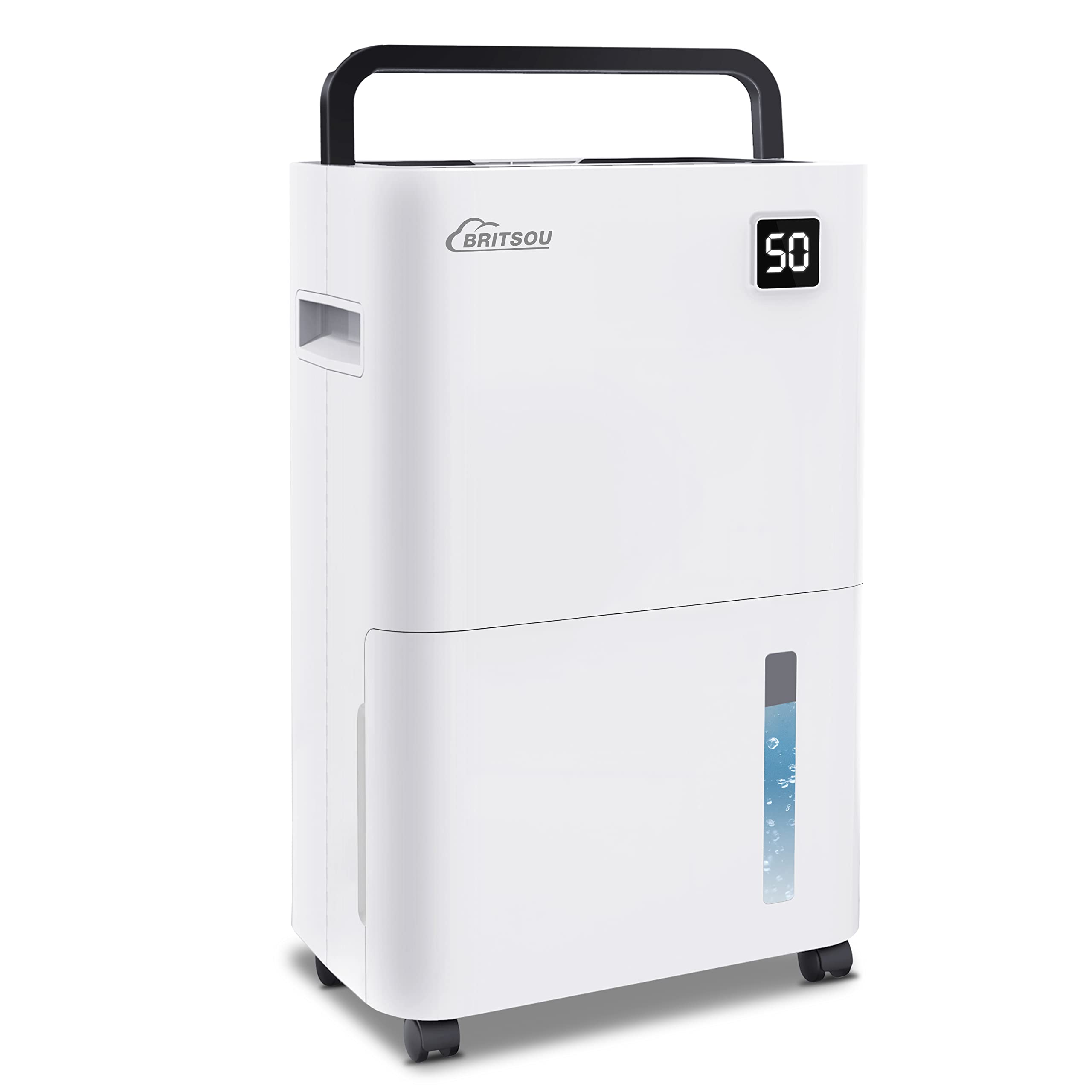 Photo 1 of 50 Pints Dehumidifier for Basement, Britsou Dehumidifiers for Home with Drain Hose - Quiet Smart Dehumidifier with 3 Modes, 24 Hr Timer - Ideal for Home Bedroom, Bathroom