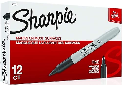 Sharpie 30001 Fine Point Permanent Marker, Marks On Paper and