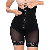 QOU Shapewear for Women Tummy Control Body Shaper Shorts Butt Lifter Panties High Waisted Underwear Slimming Panties