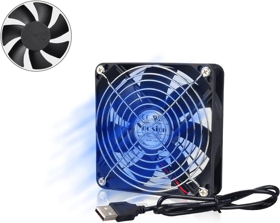 Yoosion USB Cooling Fan 120mm Ultra Quiet Cooling Fan for PC Computer Xbox Playstation TV Box 120mm USB Powered