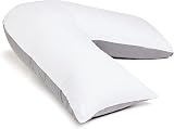 C Stores Large V Pillow with 2 Tone Cover Orthopaedic Support 84x34cm