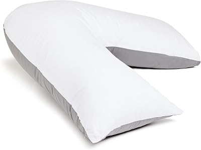 C Stores Large V Pillow with 2 Tone Cover Orthopaedic Support 84x34cm