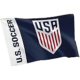 Desert Cactus US Soccer Flag USMNT United States Men's National Team 100% Polyester Indoor Outdoor 3x5 feet Officially Licensed Gear (Design G, USA Soccer - G)