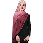 PeacePray Special Ombre Modal Cotton Hijab Scarf for Women, Graceful Gradient Muslim Head Scarfs
